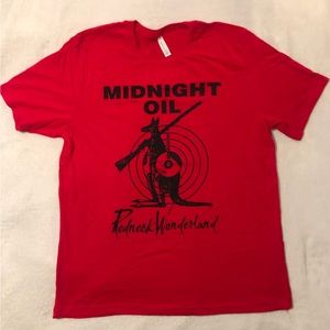 Midnight Oil Redneck Wonderland concert t-shirt